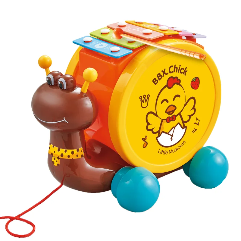 NEW Snail Drag Sliding 6 Scales Hand-Knock Piano toy Instrumento Musical early education Plastic Toys Small Kids mini Xylophones