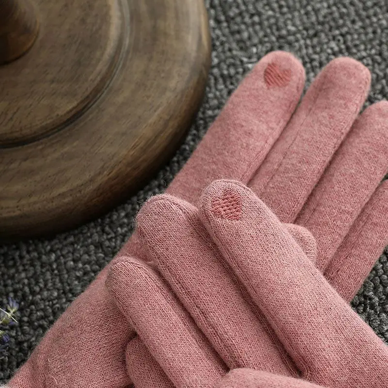 2020 New Fashion Ladies Fleece Wool Winter warm Gloves for