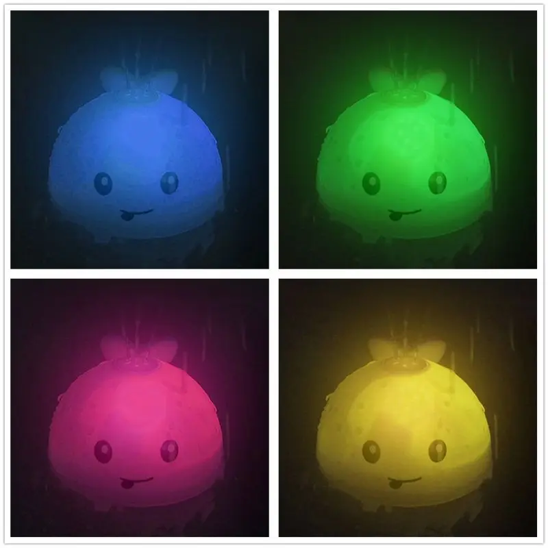 Light Up Bath Tub Toys Whale Water Sprinkler Pool Toys