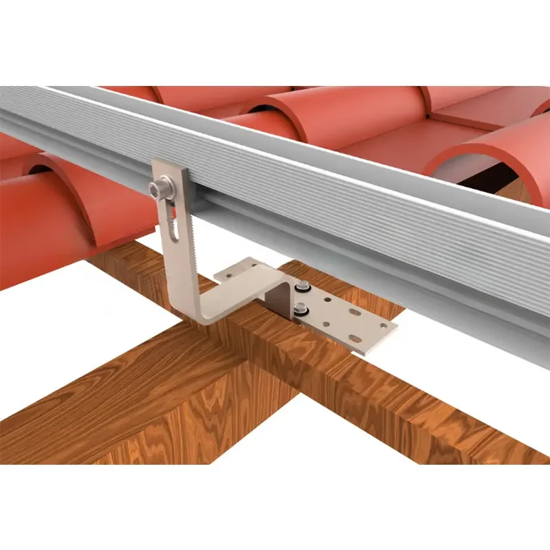 Stainless Steel Roofhook PV Solar Mounting Bracket Tile Roof Hook Solar Panel