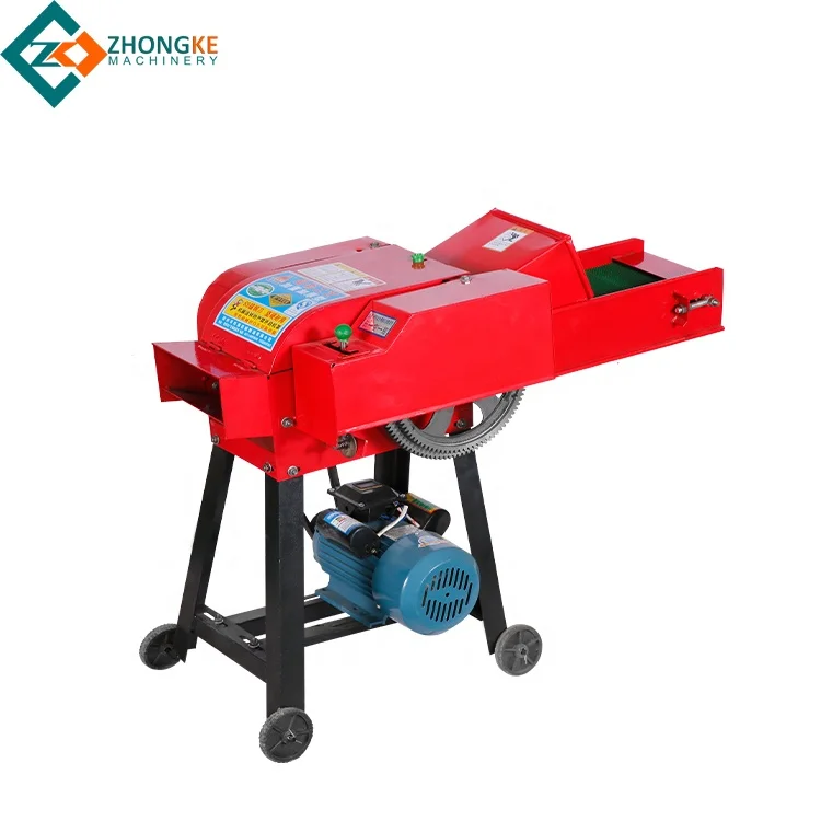 7.5 hp electric motor engine grass/straw chaff cutter machine