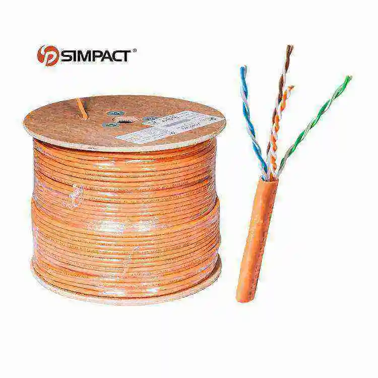 Pvc/Pe/Lszh/Cmp/Cmr Jacket eco-friendly 23awg pure copper utp 305m 500m network cat6 roll cable