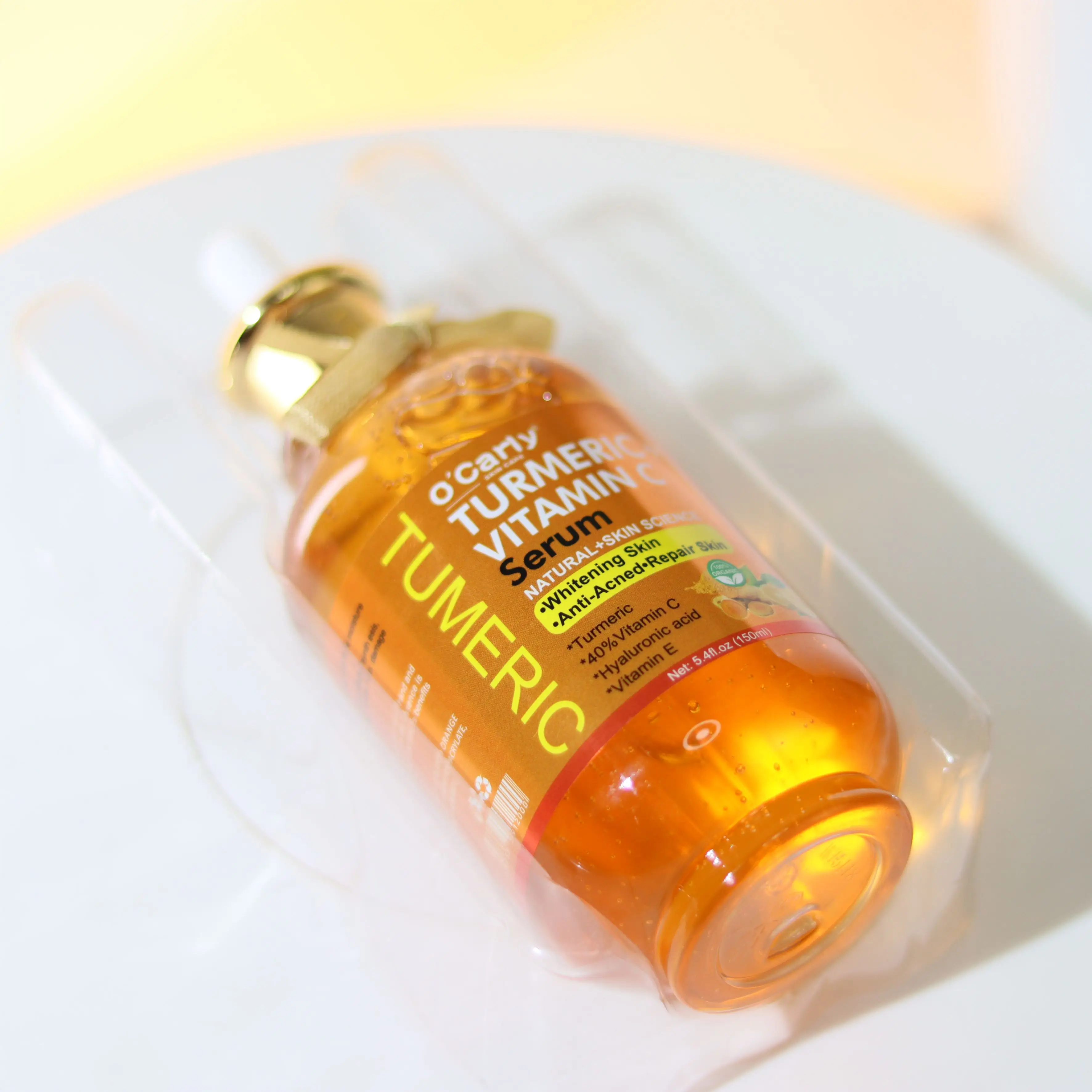OEM Private Label Beauty Product Cosmetics Whitening acne treatment Anti aging Organic Turmeric Vitamin C Collagen Facial Serum