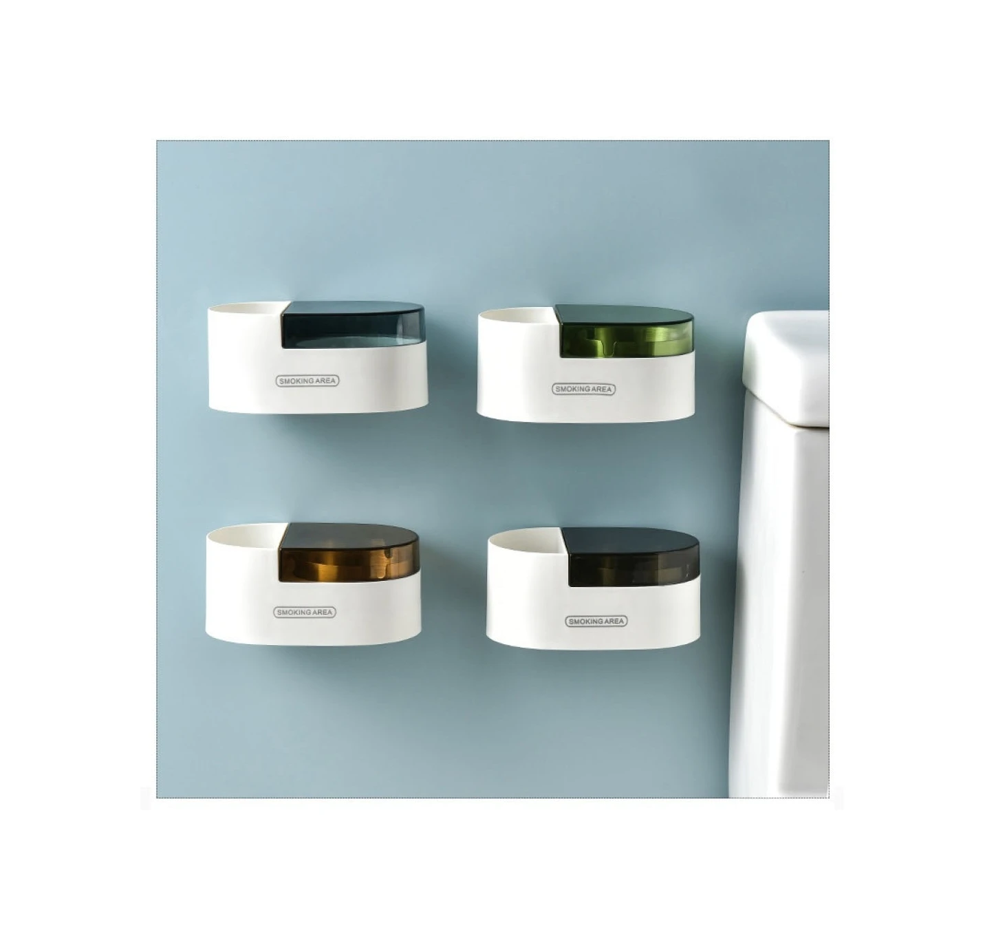 Factory Supply Low Price Popular Product Stainless Steel Creative Wall-mounted Ashtray