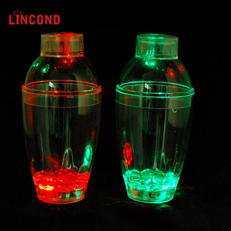 OEM Custom Logo LED Flashing Cocktail Shaker Advertising