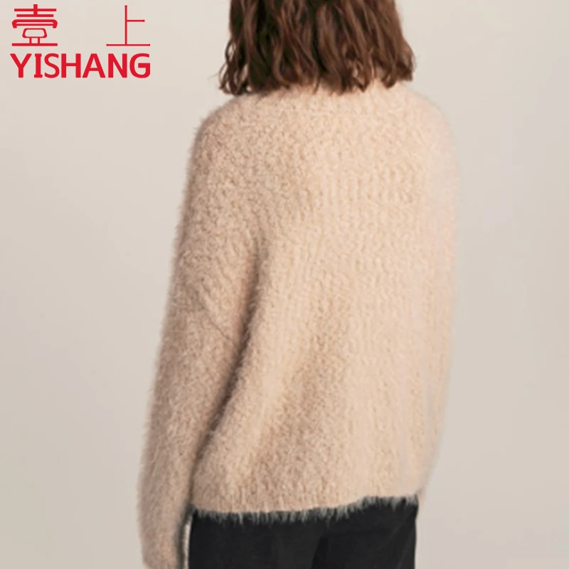 Custom New products Comfortable Fabrics Knitwear ladies women sweater Neck sweaters