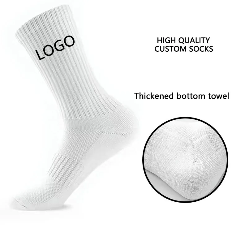 Best-selling Low MOQ Unisex athletic cycling custom designer logo high black men sports socks