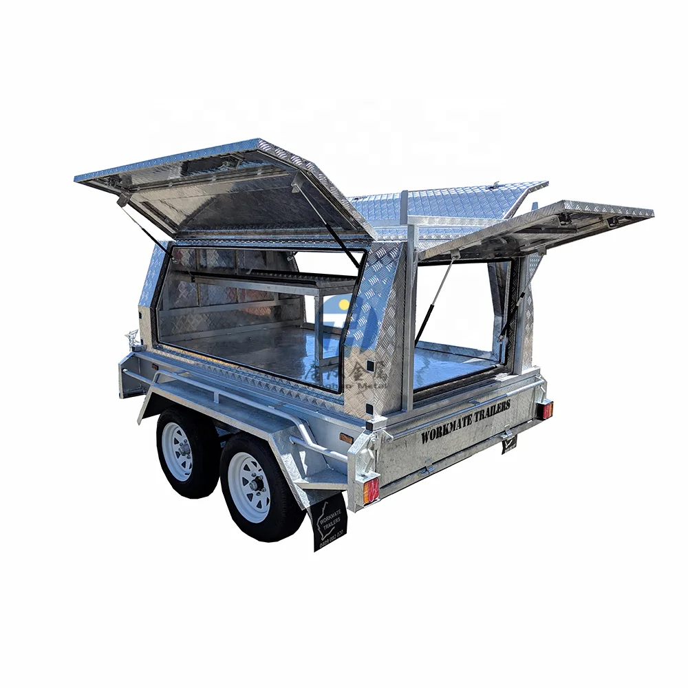 waterproof 4wd aluminum ute canopy dual cab with hot-dip galvanized frame rack and exterior 4x4 accessories
