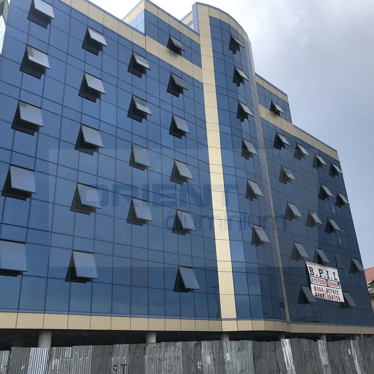 Morden Design 3D Building Aluminium Facades Aluminium Panel For Curtain Wall 6063 6061T5 T6 Alloy Aluminium Curtain Wall