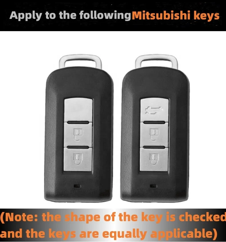 For Mitsubishi Outlander keycase 2021 high-end fashion  Zinc alloy car key case  Intelligent gradient key housing