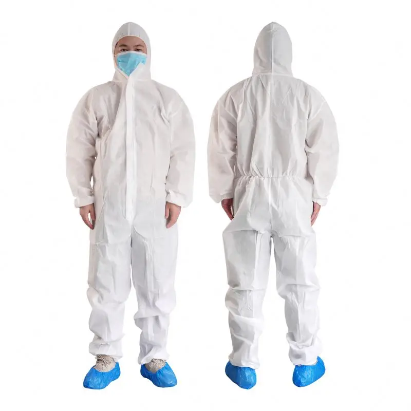 Wholesale New Design ppe protective coverall polypropylene disposable jumpsuit disposal waterproof