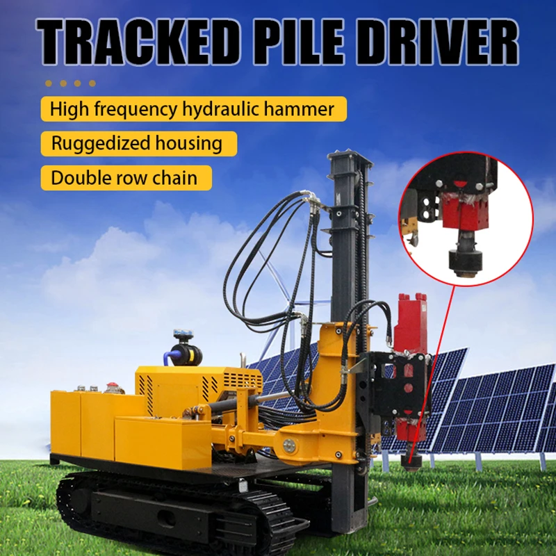 The factory-direct GPS photovoltaic solar pile driver is suitable for photovoltaic power stations, sold well in many countries