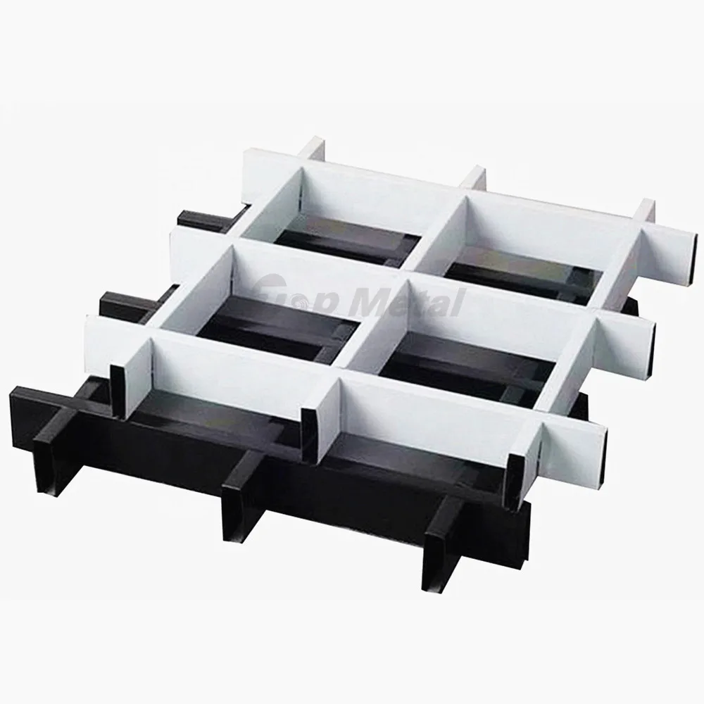 aluminum open grid suspended ceiling tile metal aluminum baffle/false/suspended aluminum ceiling grid