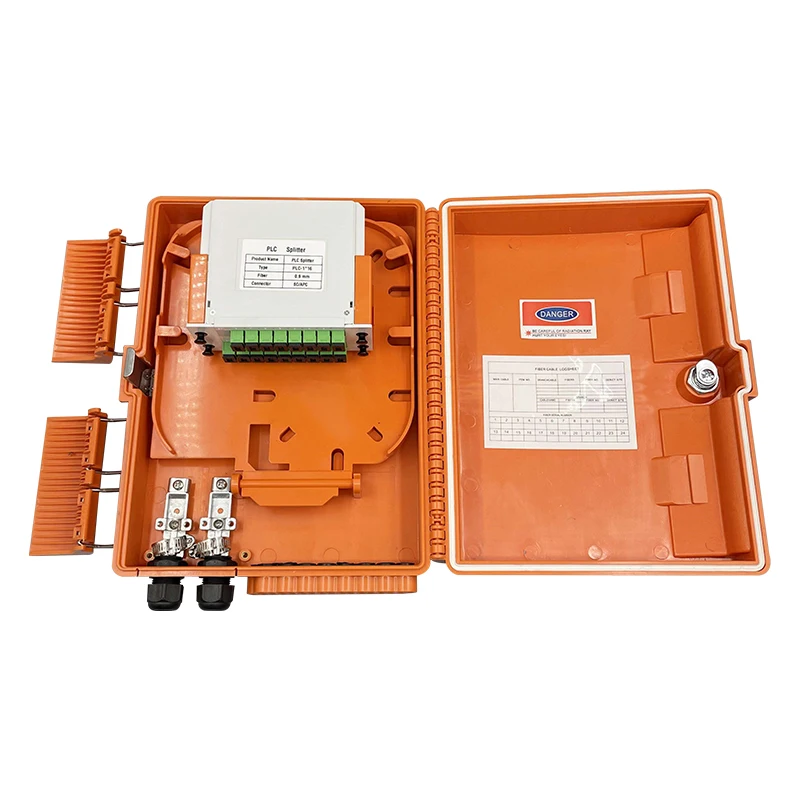 Customized 16 Cores FTTH Termination Box Waterproof Fiber Optic Distribution Box Indoor/Outdoor