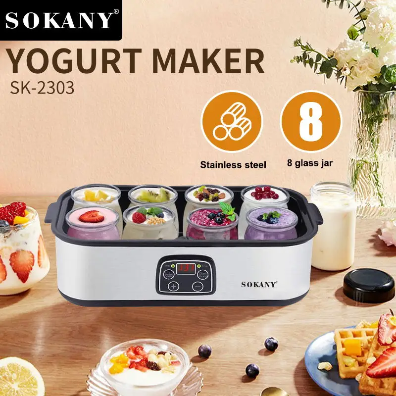 sokany 2303Automatic Convenient Seperate 8 Cups Yogurt Maker Machine