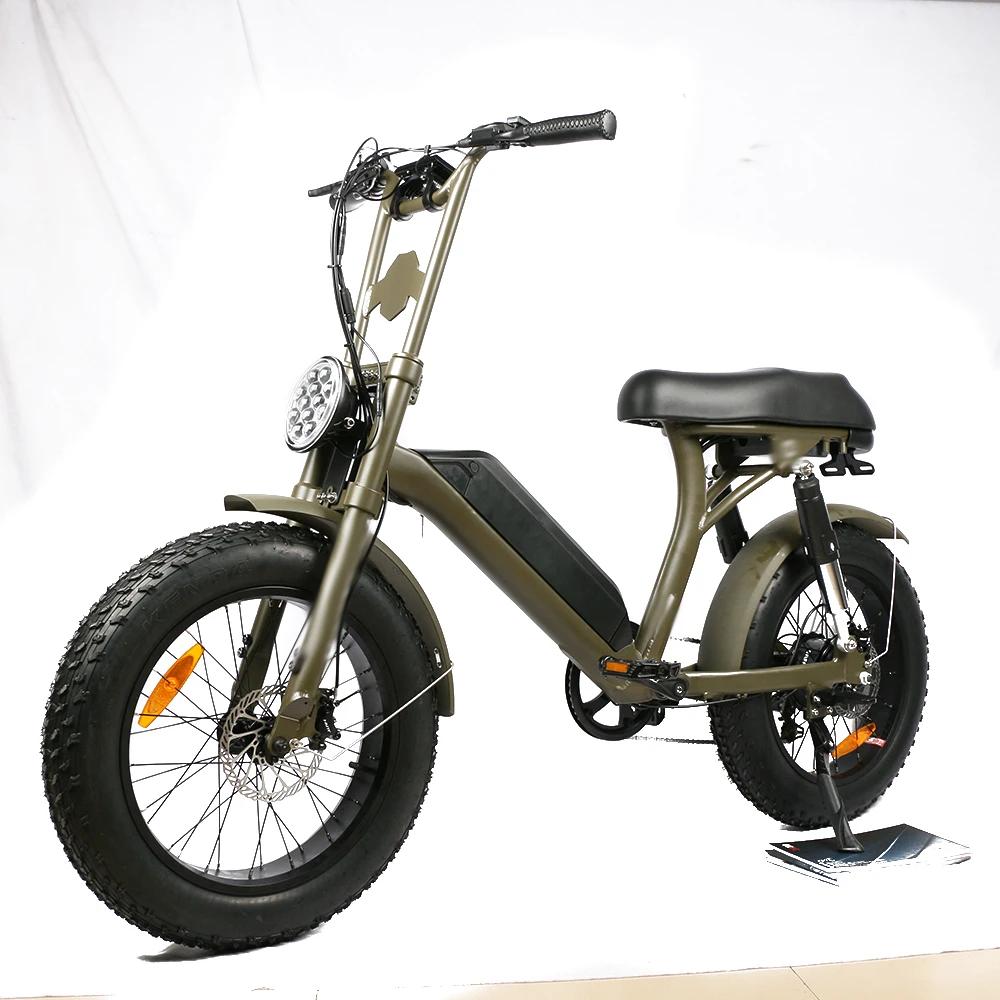 20'Fat tire ebike eec electric moped powerful adult electric scooters retro electric bike for city commuting