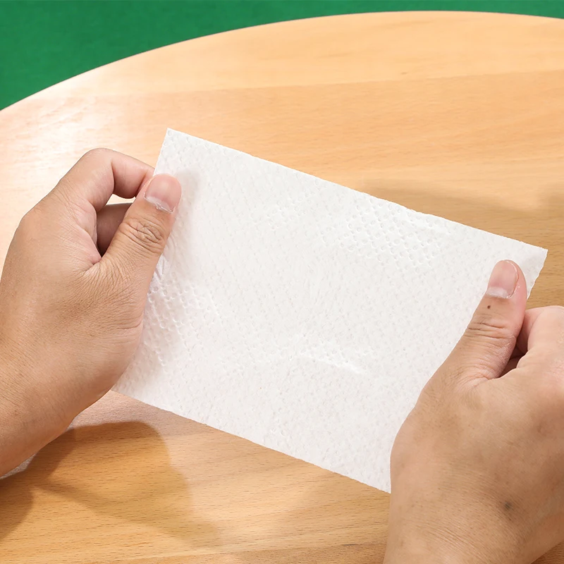 Оптовая продажа, Китай, Безворсовая, более мягкая и не флуоресцентная отбеливающая салфетка для лица