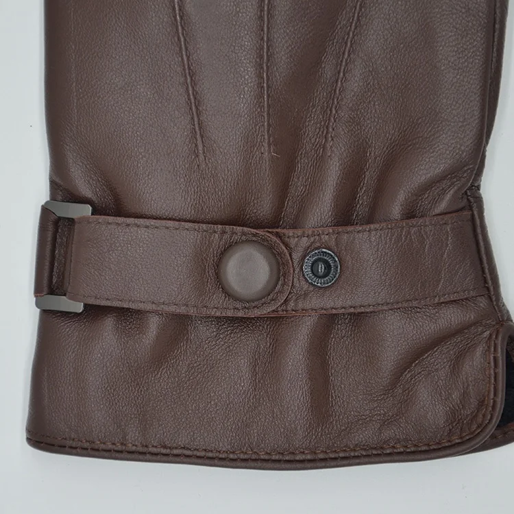 Super quality Leather Work Gloves & For Driving Gloves & Mittens Brown Color Leather Gloves Men