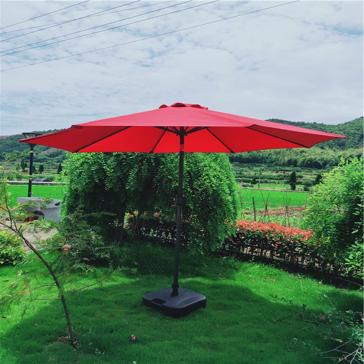 Steel Frame Structure Garden Waterproof Polyester Terrace Outdoor Umbrella Swimming Pool Beach Parasol