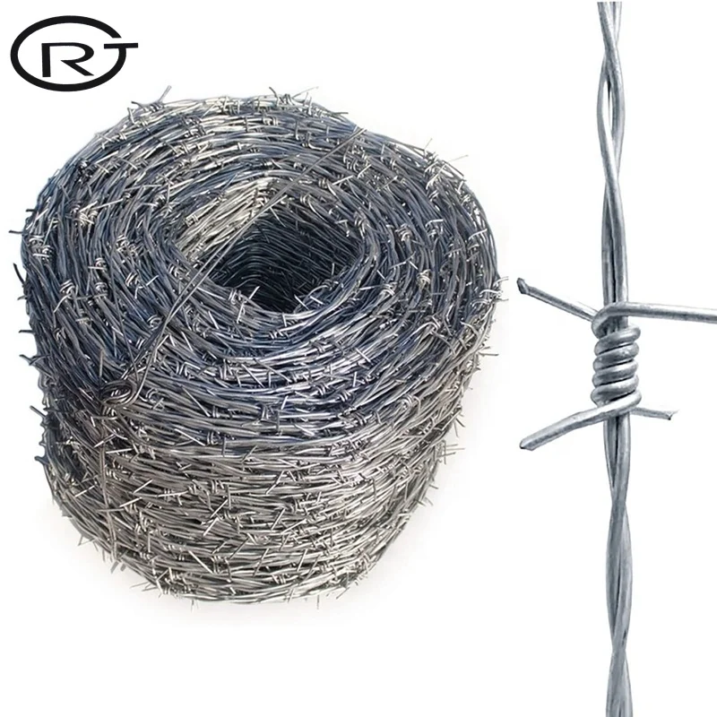 Customizable Specifications farm barb wire fence livestock galvanized barbed wire China Manufacturer
