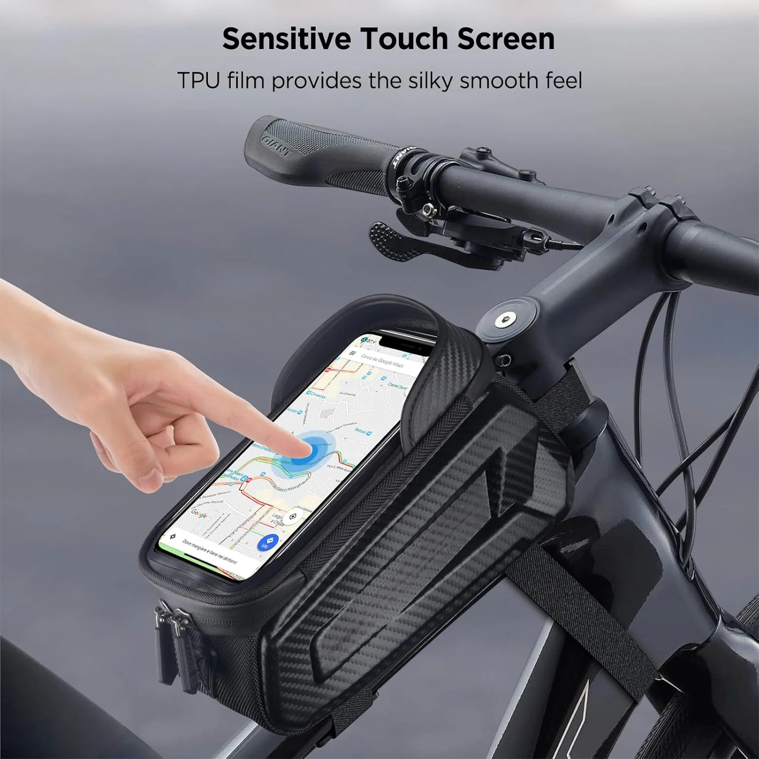Водонепроницаемая велосипедная Рамка передняя трубка держатель телефона MTB Аксессуары для шоссейного велосипеда с удобной велосипедной сумкой