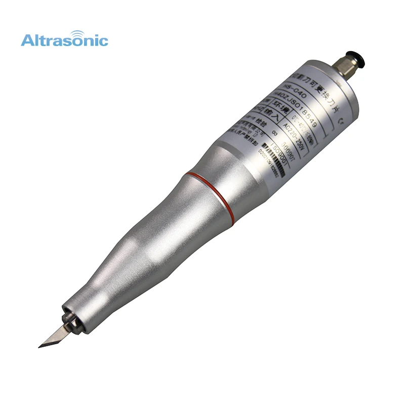 40kHz Ultrasonic Handheld with Replaceable Knives cutter for Thermoplastic, Fabric & Film
