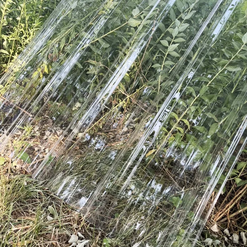 2.5mm 1.5mm Clear Brown Covers Corrugated Plastic Patio Cover Policarbonato Tile Polycarbonate Wave Greenhouse Roofing Sheet