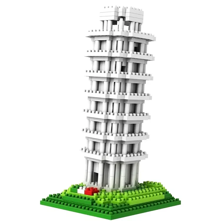 LOZ Leaning Tower of Pisa model architecture kit nano block