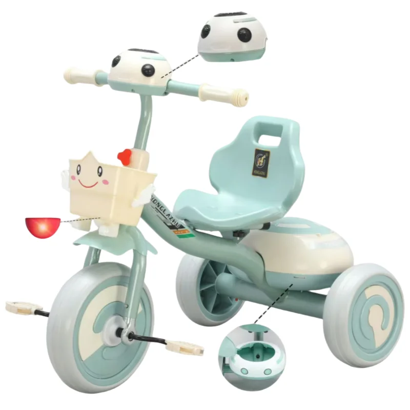 Wholesale Cheap Price Kids Tricycles 3 Wheels Tricycle Children Trike with Light and Music for 3-6 Years Old Child
