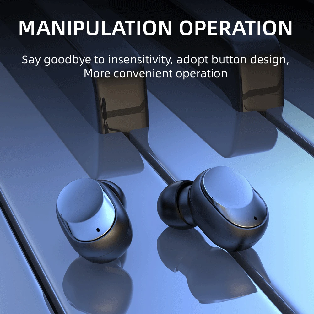 Tws Y60 tws Waterproof With Mic Charging Box True Wireless Earphone Headset Earbuds Wireless Headphone