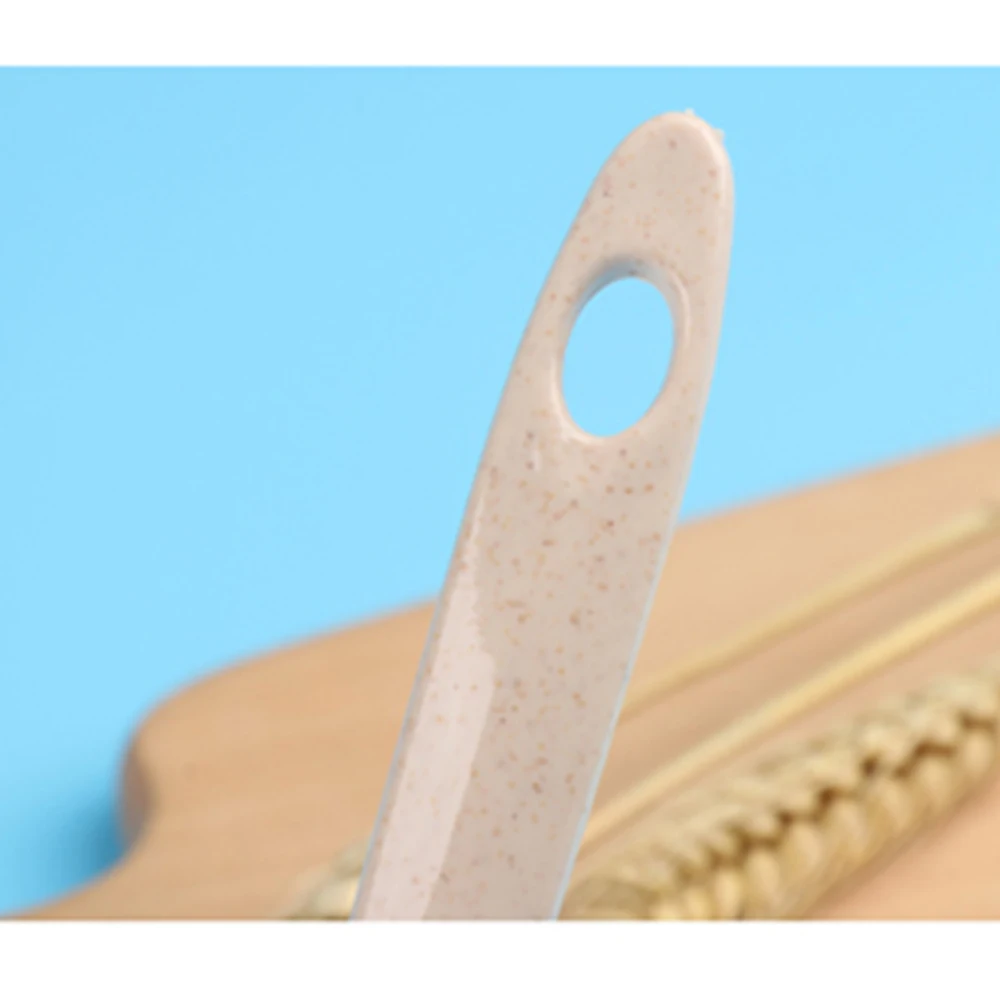 BPA free wheat straw plastic soup ladle biodegradable colorful soup spoon kitchen utensils