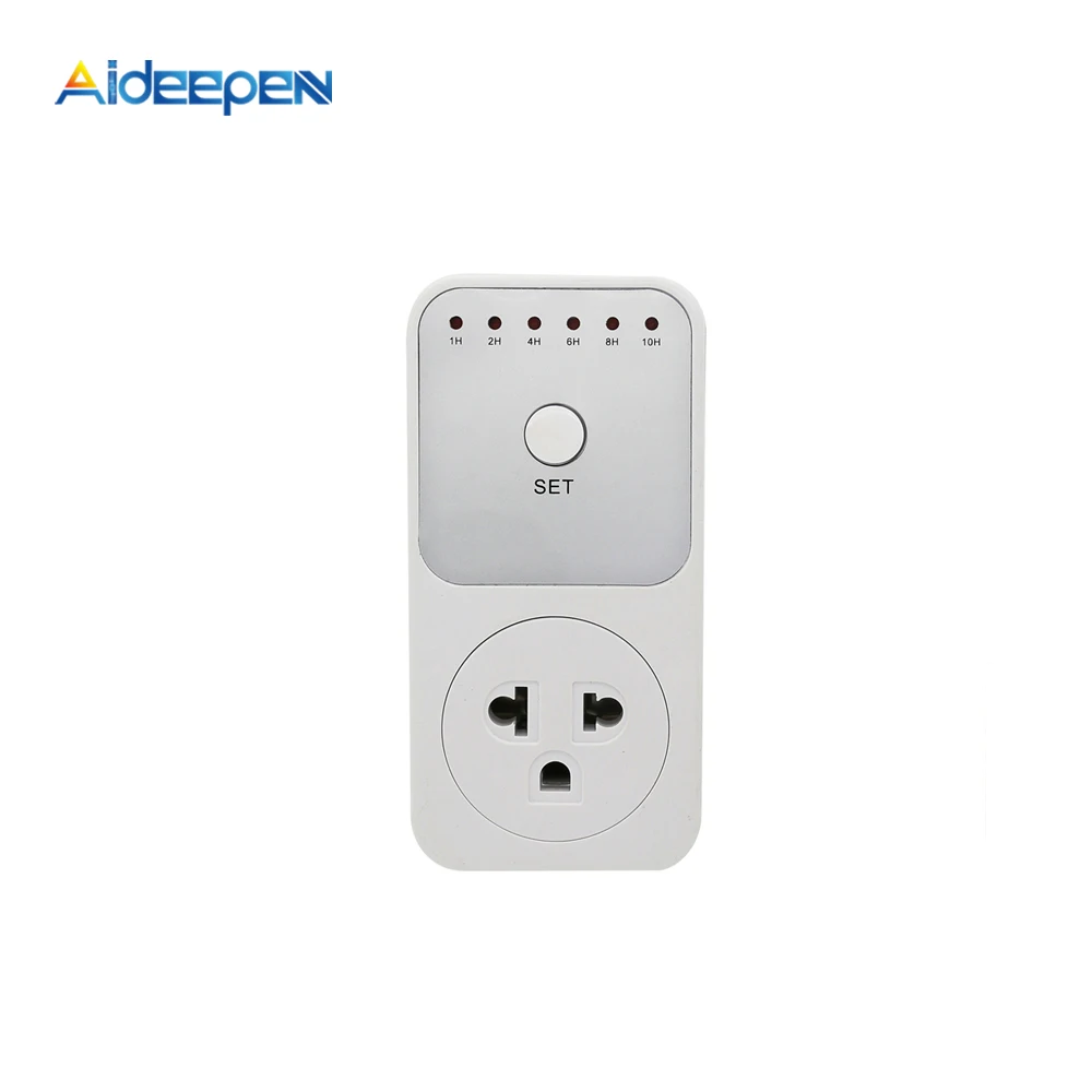 Electronic Timer Switch EU FR BR UK Countdown Switch Controller Kitchen Timer 6 sets Outlet Timing Socket