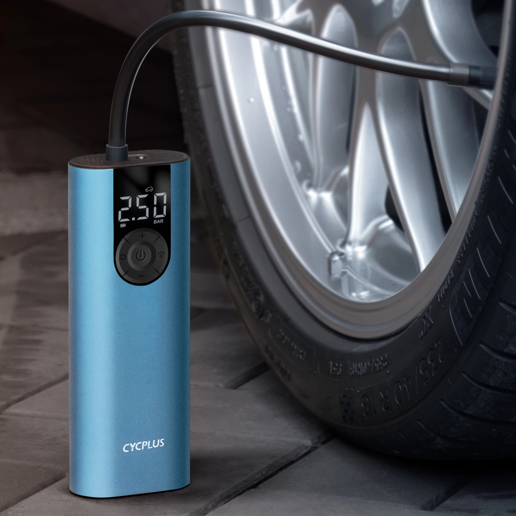 CYCPLUS 0687 A8 Preset Tire Pressure And Automatic Stop Air Pump Car Tyre Inflator