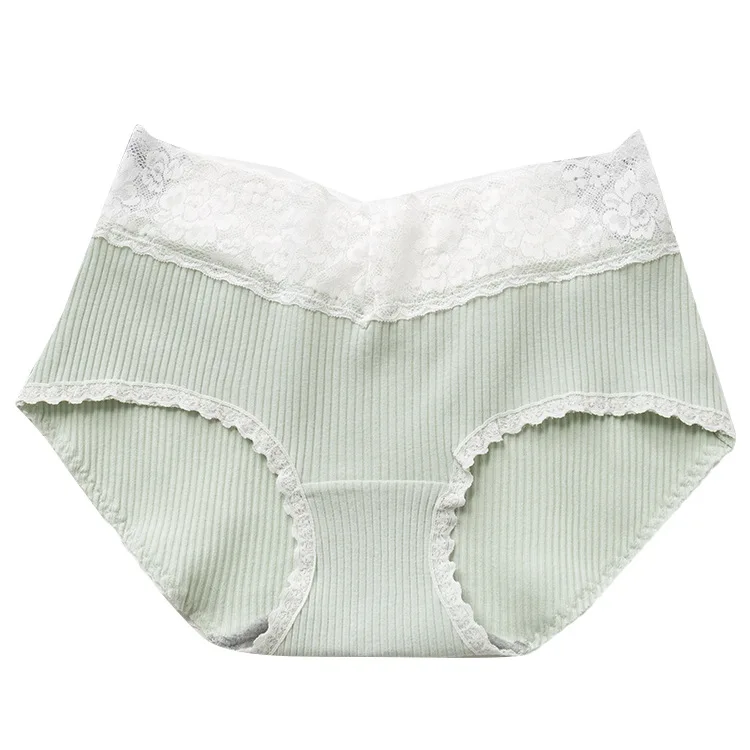 
Women panties hot selling pure cotton panties with lace edge pure cotton mid-waist factory direct sales 