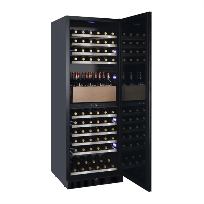 Factory Premium Quality 140 Bottles Freestanding Modern Design Large Capacity Dual Zone Wine Cellar