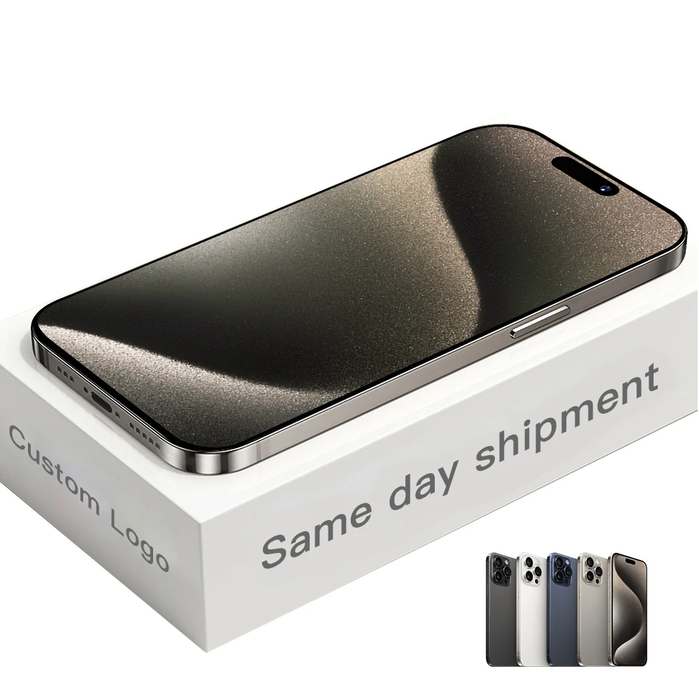 Cheap New 15 pro max 6.8 inch Clone 4G 5G smartphone 8GB+1TB unlocked Dual Sim Card 64MP Cheap 15 Pro Max