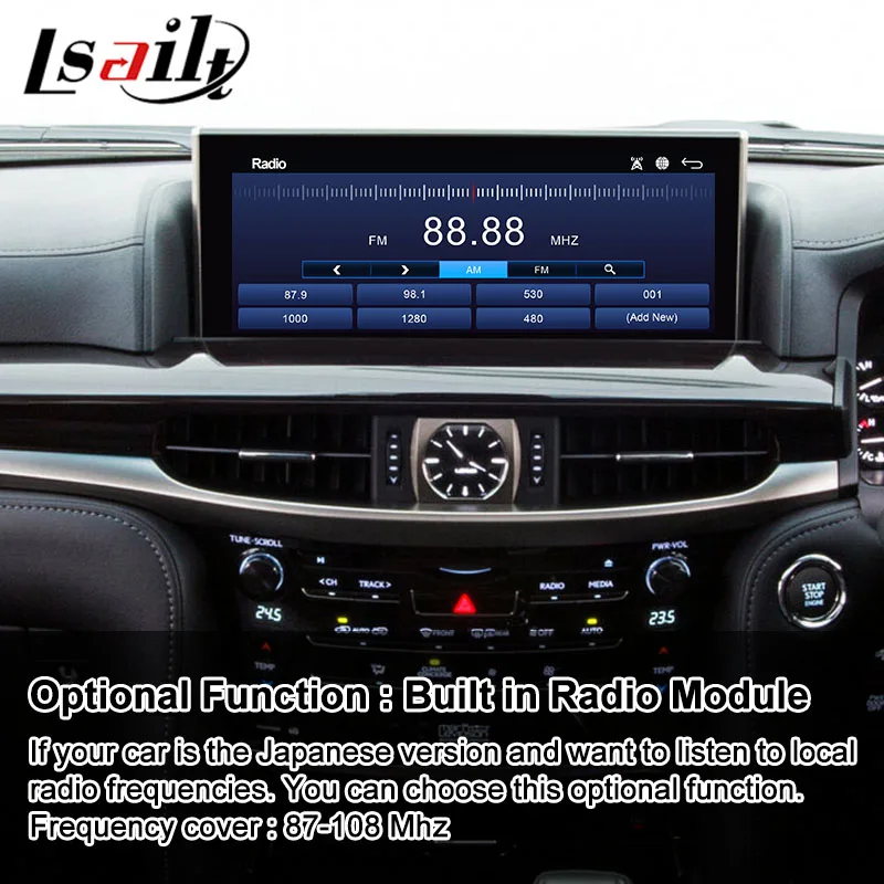 Lsailt Car Intergation Android Video Play Interface for Lexus LX450D LX570 LX Mouse Control 2016-2021