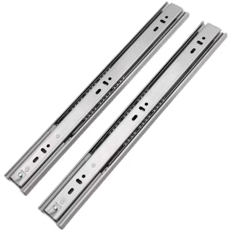 Silent Ball Bearing Slide Rust Resistant Drawer Slide Stainless Steel for Drawer and Cabinet Use
