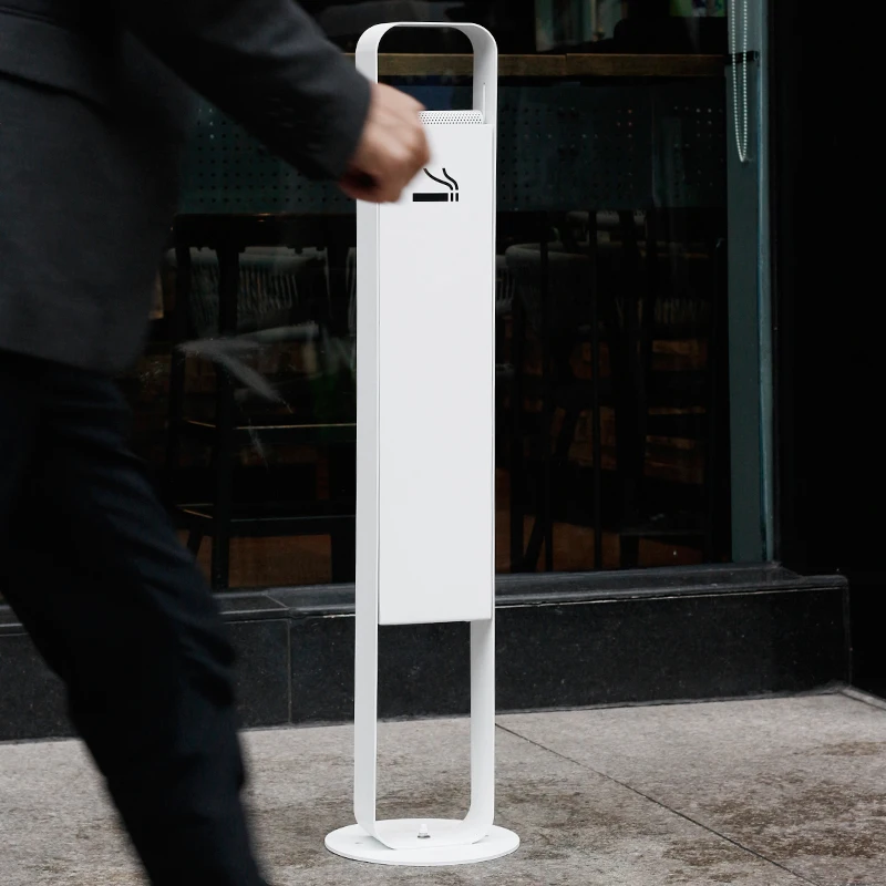 Standing cigarette ashtray Cigarette Butt Disposal Commercial Cigar AshTray Outdoor smoking Area large capacity Windproof