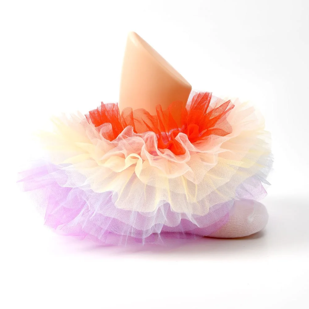 Colorful lace socks Korean style children fashionable Rainbow Lace  socks lace dance socks