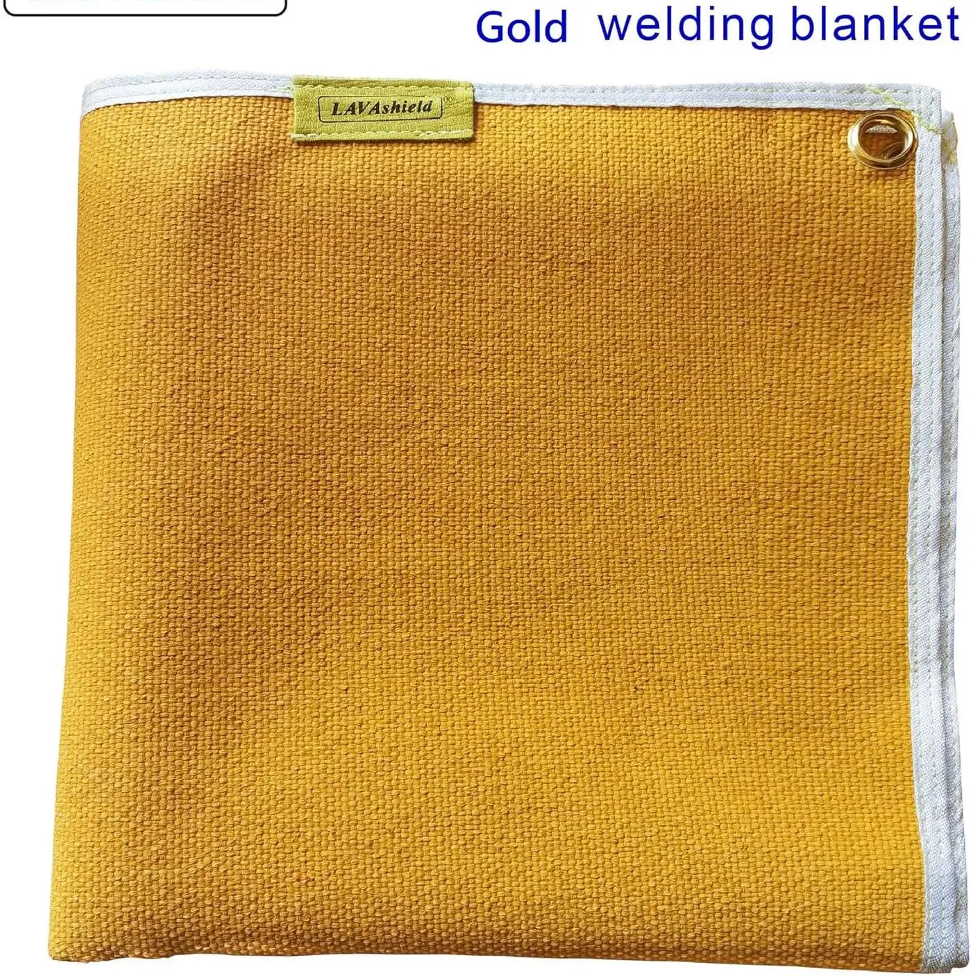 Heavy duty Fireproof and Heat Resistant Gold neoprene coated  Fibreglass fire welding blanket for Welding Industry