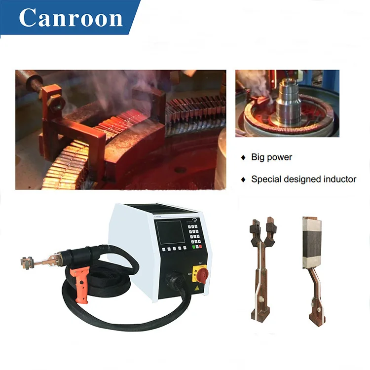 CE ISO handheld induction welding brazing equipment induction hardening heater