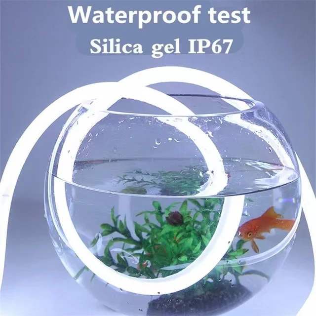 2024 Ultra-Bright IP65 Waterproof Outdoor LED Rope Strip 220V 2700-6500K SMD 2835 PVC Body New Trend Flex Neon Sign Decorations