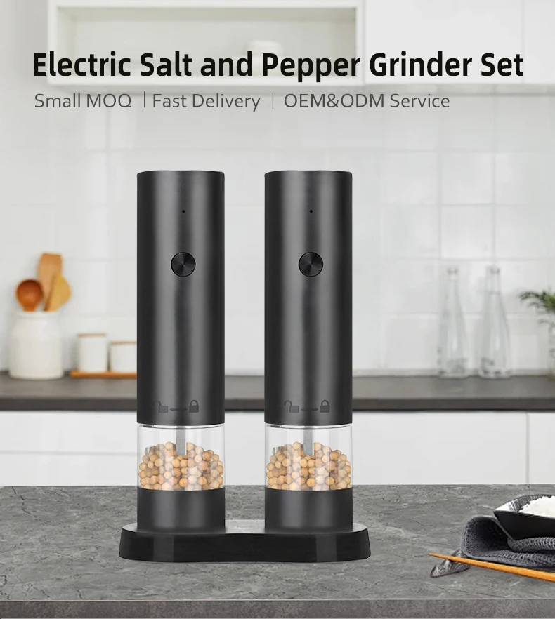 Kitchen Gadgets 2 in 1 Pepper Grinder Salt and Pepper Grinder Set Dry Spice Salt and Pepper Mills
