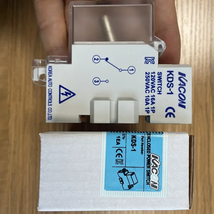 DIN rail mounted ON-ON toggle switch KDS-1