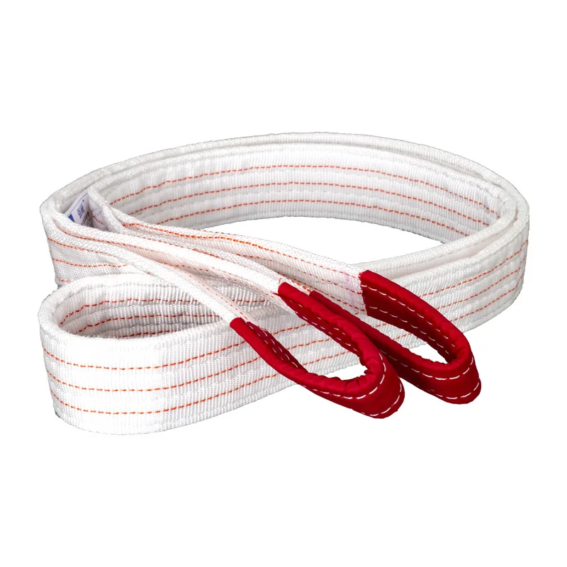 10 Ton PE Flat webbing Sling lifting Belt Color Code Lifting Belt Sling 6m Flat Braided lifting slings