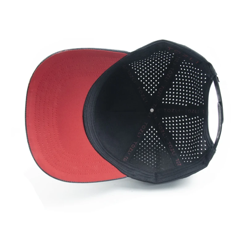 Quick Dry Custom All Over Printed Tiger Mesh Baseball Cap Gorras Wholesale Embroidery Patch Laser Cut Hole Trucker Hat