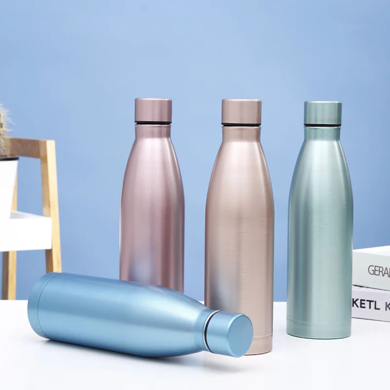 single-layer 304 stainless steel cola bottle outdoor car riding water bottle business gift insulation water bottle classic