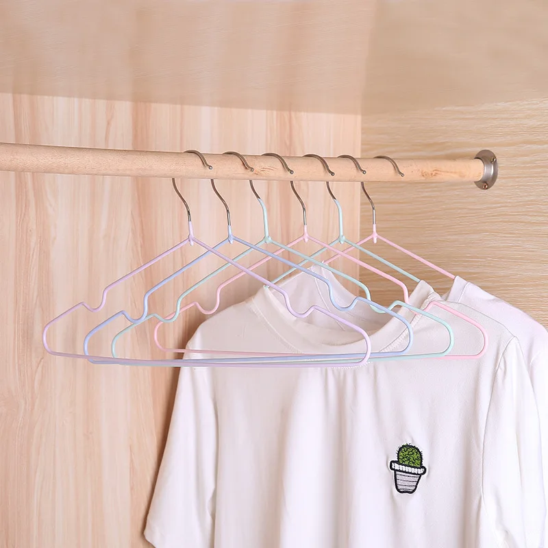 Steel Metal Heavy Duty Skirt Jacket Hanger with Non-Slip Black Rubber Coating Wire Vinyl Hangers PVC Coated Hanger