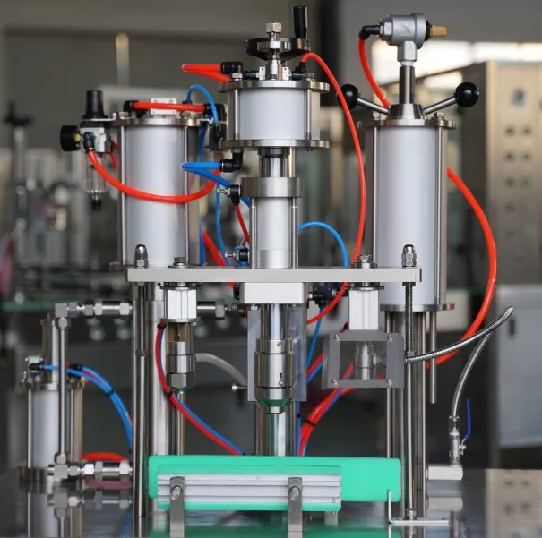 Semi-automatic Oxygen Gas Fresh Air spray paint cans aerosol filling machine